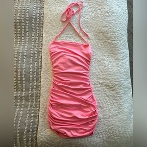 Amazon halter mini dress